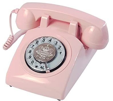 Landline Telephones, TelPal Corded Telephone Classic Rotary Dial Home Phones Antique Vintage Phone of 1930s Old Fashion Business Telephone Home Office Decor
