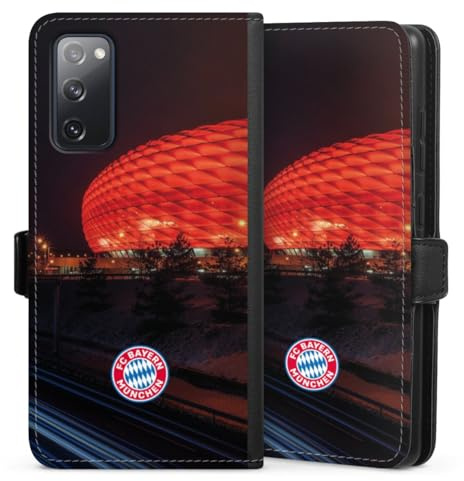 DeinDesign Klapphülle kompatibel mit Samsung Galaxy S20 FE Handyhülle aus Kunst Leder schwarz Flip Case FC Bayern München FCB Stadion