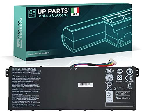 UP PARTS Batteria per Notebook Compatibile con Acer AC14B8K (3600mAh, 15.2V 55Wh) per Spare Parts AC14B8K AC14B13K AC14B18K AC14B3K per Laptop Nitro 5 AN515-51 AN515-52 AN515-53 4ICP5/57/80