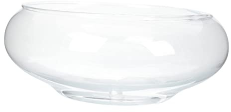 Mipcase Vase en Verre Rond Transparent Bol à Large Ouverture pour Plantes Fleurs Poissons Terrarium Hydroponique Micro-Aquarium Décoration de Bureau Maison Mariage S