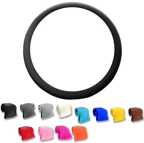 Coprivolante in silicone antiscivolo, universale, per volante dell'auto, antiscivolo, adatto per la maggior parte delle auto (9)