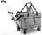 pecute Transporttasche Katze mit Rollen 2 in 1 bis 7 kg, Katzen Transportboxen, Abnehmbarer Faltbarer Katzentasche Hundetrolley mit Fenster, Hundetragetasche Schultergurt katzenbox, Grau