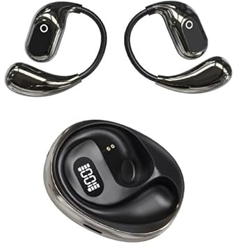 Asiasioc Översättningshörlurar, trådlöst Bluetooth-headset, Ai-headset språköversättare, stöder 75 språk (svart)