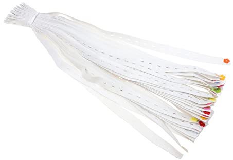 VICASKY 40 Stück Windelknopf einstellbar Ändern Tuch Kleinkind Festsetzung stoffwindeln Windelklammern wc Befestigungsgurt für Sicherheitswindeln Windelschnalle Gummiband Weiß