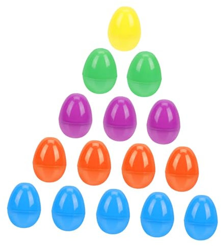 BESPORTBLE 40Pcs Plastic Eggs Creative Empty Egg Shells for Parties Egg Shaped Present Boxes Playful Eggs for Crafts and Celebrations
