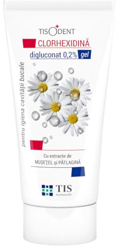 TISODENT Gel Clorexidina 0,2% 50 ml – Riduce Placca Batterica e Formazione del tartaro, Gengive Irritate, Secchezza Orale, Previene Gengivite/Stomatite, dopo Interventi, Ideale per Protesi/Apparecchi