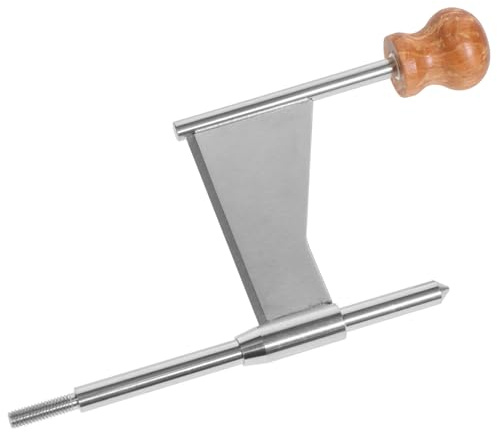 Zerodeko Rallador Manual de Queso y Mango de Madera de Acero Inoxidable Rotatorio Diseño Estable para Cortar y Rallar Queso y Patatas en Cocina Profesional