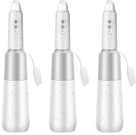 Uikdjgu 3X Portable Bidet, Travel Bidet, Rechargeable Portable Bidet, Mini Handheld Portable Bidet Sprayer with Travel Bag White