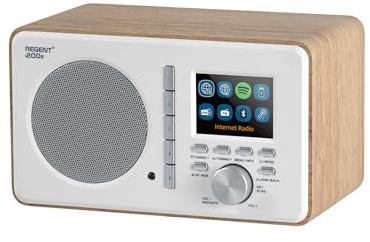 Ferguson Regent i200s Internetradio WLAN Radio mit Bluetooth, FM/DAB/DAB+ Radio UKW, Spotify Connect, Radiowecker, Equalizer, Farbdisplay, USB, AUX-IN, Sleep Timer, App-Steuerung, Fernbedienung