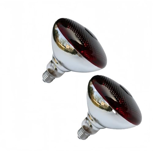 LISOCLU Reptilien-Heiz lampe Brooder 110v-Leistungs starke 250W Basis E26 Glühbirnen für Küken-, Haustier-und Vieh isolierung im Terrarium! 2PCS(250W/E)