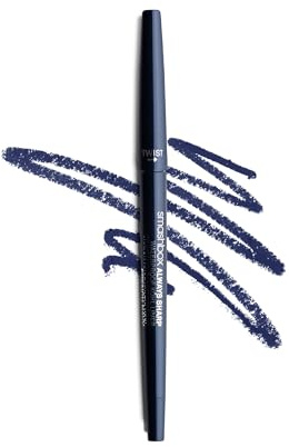 Smashbox Always Sharp Longwear Kohl Eyeliner Pencil | Self-Sharpening Cap When You Twist | Long Lasting, Waterproof Eyeliner, 0.01 Ounce, French Navy