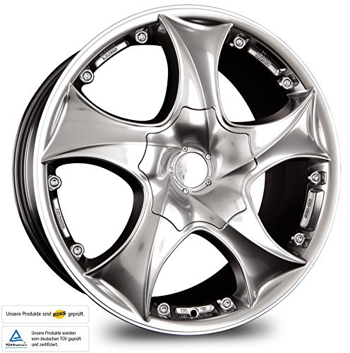 KESKIN KT9 HYPER BLACK LIP POLISH 8x19 ET45 5.00x108.00 Hub Hole 72.60 mm - Alu felgen