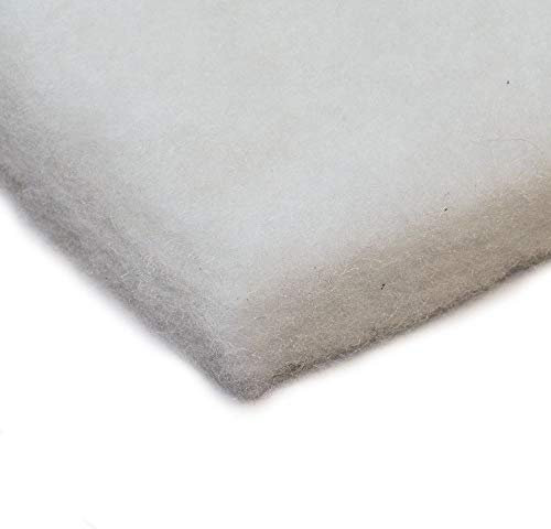Pisces Pond Fleece Foam Filter Wadding 17'x11'x2' Polywool Media for Mechanical and Biological Filtration