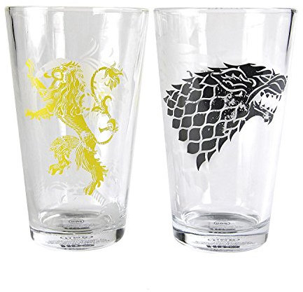 Game of Thrones Set de 2 Verres Stark & Lannister