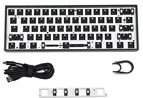 GH60 GK61 V3 Lite Gasket RGB Hot Swap unabhängiger Treiber Tyce-C ANSI Bare Space Cherry MX Schalter mechanische Tastatur DIY Kit Gehäuseplatte PCB
