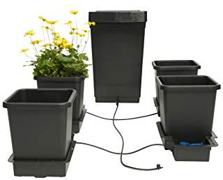 Weedness Autopot 4 Topf System - Automatische Bewässerung Anlage Bewässerungssystem Set Topfpflanzen Garten Balkon Pflanzen