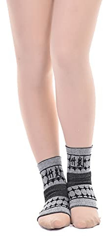 HSManLian Knöchelbandage für Damen und Herren, verstauchte Knöchel, Laufen, Fußball, Volleyball, Sport, Basketball, Alltag, Grau, 1 Paar