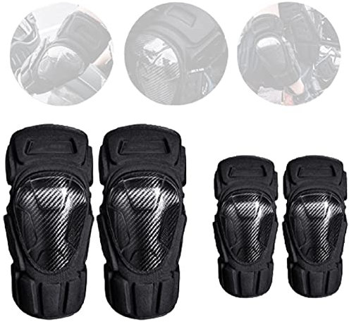 WHYUNM26 4Pcs Erwachsene Motocross Schutz Knie Ellenbogenschützer Motorrad Einstellbare Atmungsaktive Warme Knie Schutzausrüstung