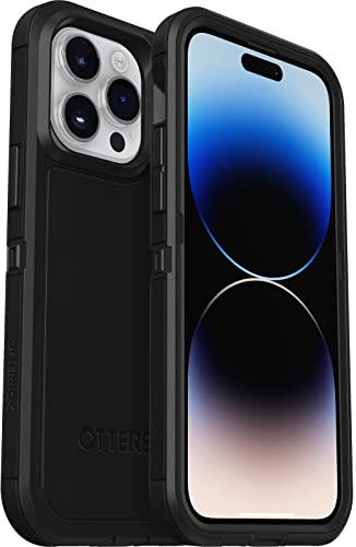OtterBox Defender XT Case for iPhone 14 Pro Max with MagSafe, Shockproof, Drop proof, Ultra-Rugged, Protective Case, 5x Tested to Military Standard, Black - Non-Retail Packaging