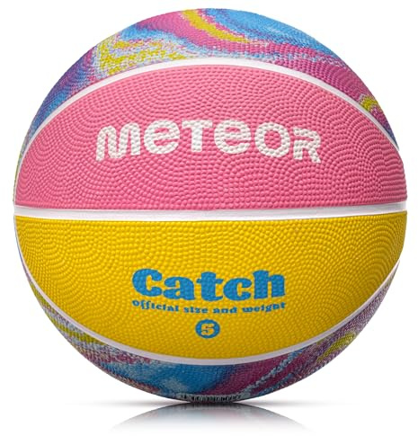 Basketboll för vuxna ungdomar Basketboll Storlek 4 5 7 Perfekt Anpassad Till Händer Idealisk Basket för Träning Basket Med en Halkfri Yta METEOR