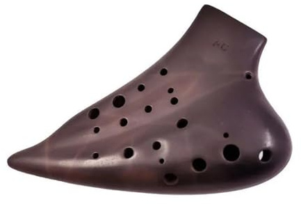 professionelle Okarina Keramik-Okarina Triple Ocarina Professional Instruments bietet Zubehör Ocarina of Time(Color:Three-tube BC bass C)