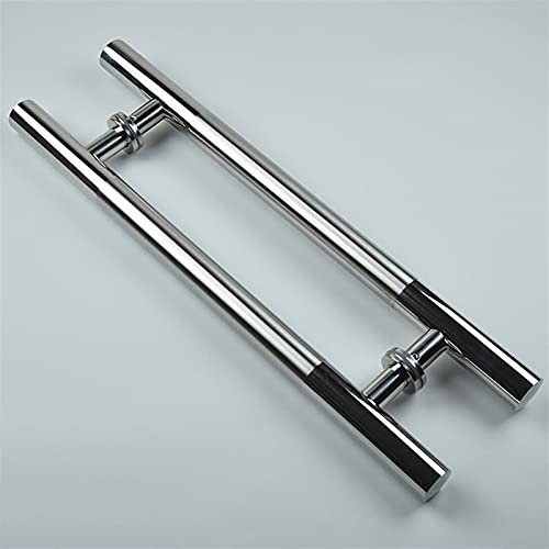 GLFNB Torbeschläge, Türbeschläge, Edelstahlgriff/Glastür, Holztürgriff/Duschraumtür, Push-Pull-Griff, geeignet für Zuhause, Hotel, Büro (1200 x 800 mm)