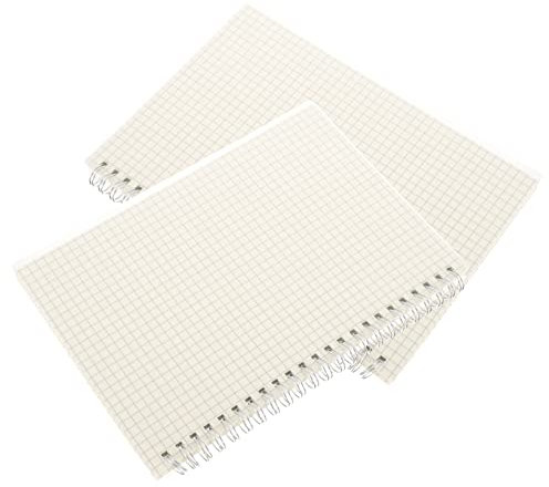 VILLFUL 2stücke Spiral-notizbuch Mit Graphpapier Für Mathematik Und Technik Notizblöcke Zum Zeichnen Und Schreiben Geeignet Für Studenten Und Bürogebrauch