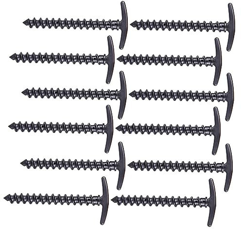 KOMBIUDA 12stücke Teiliges Zeltheringe Aus Hochwertigem Nylon Schraubheringe Für Camping Und Outdoor Robuste Zeltnägel Lang Leicht Praktisch Für Schnee Weiden Und Weichen Boden Geeignet