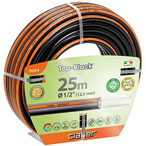 Claber 9064 - Tubo flessibile da 25 m, colore: Nero