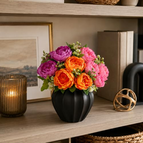astylishome Artificial Flowers Outdoor Roses Light Purple Pink Fake Rose with Stem for Wedding Bridal Bouquets Party Centerpieces Faux Flower Crafts DIY Home Decoration 1907