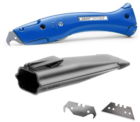Delphin®-03 Farb Edition inkl. Klingen und Kunststoffköcher, Teppichmesser