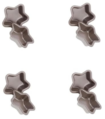 ASAKKURA 8stücke Kuchenform Aus Karbonstahl Antihaft-brotbackform Sternform Wiederverwendbare Metallbackform Für Leckere Kuchen Und Brot Für Hobbybäcker Und Profis
