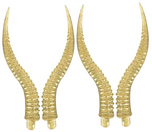 Holibanna 4pcs Simulation Sheep Horn Headband Antlers Costume Props for Halloween Parties Lightweight and Comfortable Cosplay Accessory for Themed Events
