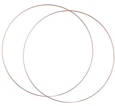Harilla 2X Metal Hoops Hoops Circle Decoración Home Craft Anillos de Aro, Diámetro 40 Cm