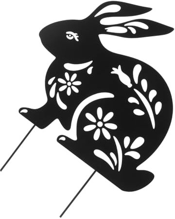 GALPADA Dekorativer Gartenstecker Kreativer Garten-hase Für Außenbereich Hübsche Garten-Dekoration Langlebig Und Robust Für Und Blumenbeete
