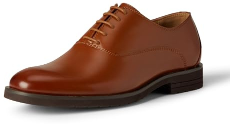 Amazon Essentials Scarpe Oxford Eleganti Uomo, Tan Scuro, 44 EU
