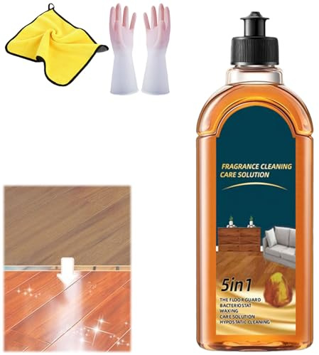 Spainho - Limpiador de suelos, limpiador de suelos para eliminar manchas y olores, solución de cuidado de limpieza de fragancia, elimina arañazos, brillo natural, limpiador de pisos 5 en 1 para suelos