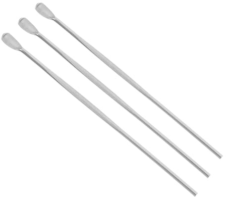 Set 3 Pezzi di Earpick in Acciaio Inossidabile Argento | Lunghezza 8cm, Design Portatile, per Pulizia Dell’orecchio in Formato Tascabile