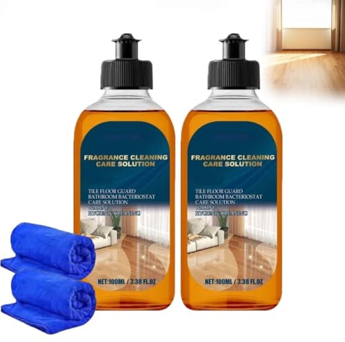 Spainho Floor Cleaner,Aucosh Powerful Multi-purpose Cleaner,Fragrance Cleaning Care Solution,Dual-Action Stain Odor Remover Floors Cleaners,For Wood,Marble,Wooden Furniture-Long Lasting Fragrance (2)