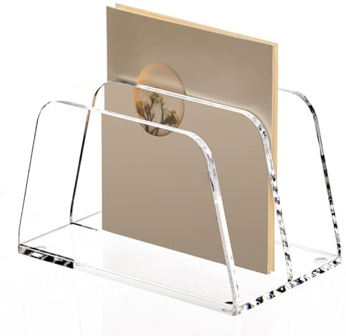 Organisateur de Documents en Acrylique,Support Vertical Pour Lettres Et Factures - Organisateur Courrier Acrylique Trieur Fichiers - pour Salle de Classe Bureau Cuisine Lit Adultes Étudiants