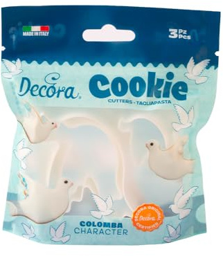 DecorA 0255407 utstansare av plast duva 3-TLG