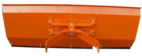 Schneepflug Räumschild Schneeschild gekantet mit Universalhalterung Orange 100 x 40cm / 3 Stufen verstellbar