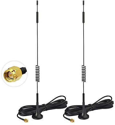 Bingfu 4G LTE 7dBi Magnetic Base MIMO SMA Male Antenna (2-Pack) Compatible with 4G LTE Wireless CPE Router Hotspot Cellular Gateway Industrial IoT Router