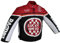 Euro Stars Giacca da motociclista per bambini, giacca in tessuto, giacca da motociclista, giacca da corsa, colore nero Nero 104 cm/XXS