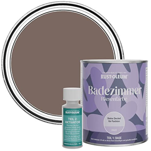 Rust-Oleum wasserfeste braun Fliesenfarbe für Badezimmer in Matt Finish - Flussufer 750ML