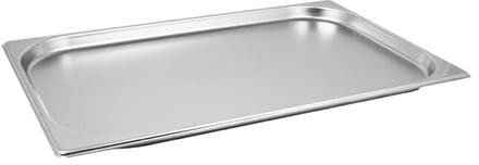 Acense Stainless Steel 1/1 Gastronorm Height- 2cm Capacity-2.5 Litre - Large Food Container Catering Tray –for Roasting, Gastro Trays and Catering Use.