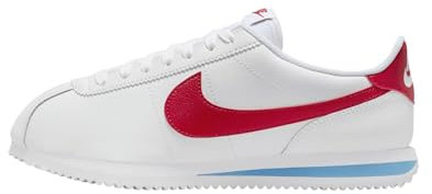 Nike DN1791 Cortez Leather Donna, White/Varsity Red-Varsity Blue EU 39