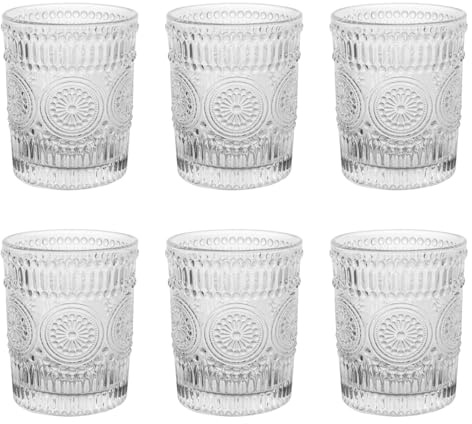 Set 6 Bicchieri Da Whisky 31Cl In Vetro Resistente Lavorato Bicchiere Design Moderno Cucina Acqua Cocktail Rum Certificati Contatto Alimentare Lavastoviglie Microonde Bar Ristorante - Berne