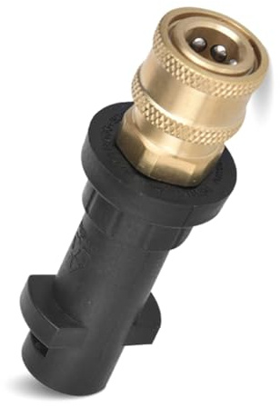 Hochdruckreiniger Adapter mit 1/4 Zoll Schnellkupplung, geeignet für K-Serie K2 bis K7, Messing-Ausführung für Pistole und Schaumkanone