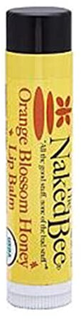 The Naked Bee Orange Blossom Honey Lip Balm 0.15oz – Moisturising Lip Care Stick Hydrating & Conditioning Balm Natural Skincare Gift for Women